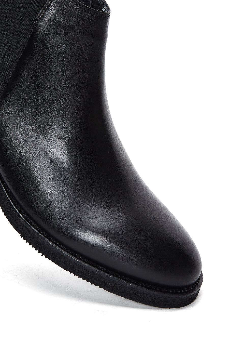 Men's Black Leather Chelsea Boots