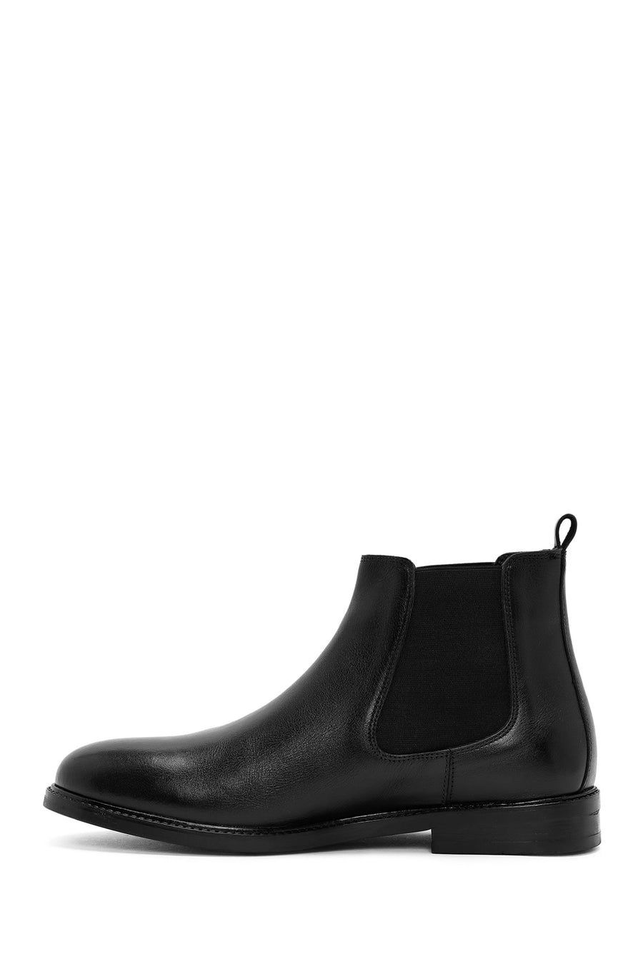 Men's Black Leather Chelsea Boots
