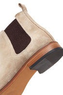 Men's Mink Suede Leather Chelsea Flat Boots | Derimod