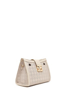 Women's Cream Long Strap Printed Shoulder Bag | Derimod