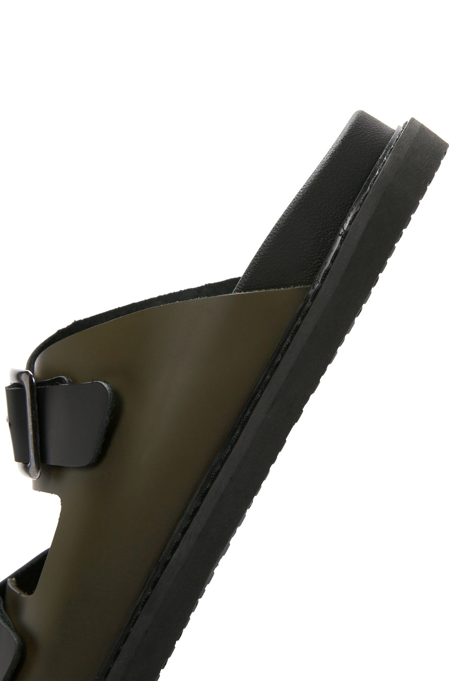 Men's Black Leather Slippers