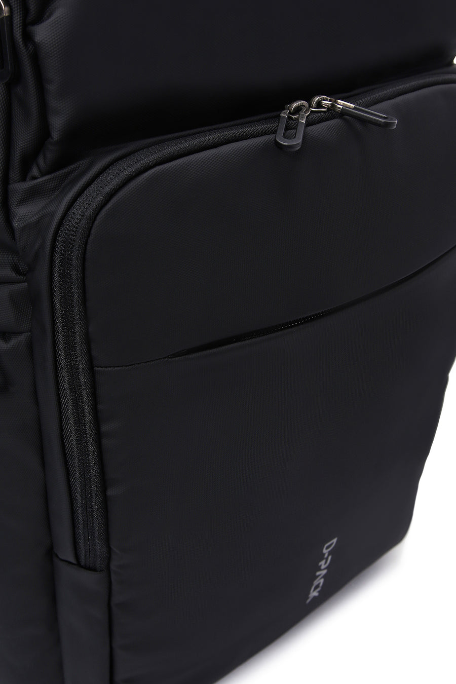 D-Pack Unisex Black Technological Fabric Backpack