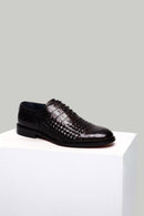 Classic Men's Shoes with Crocodile Pattern | Derimod