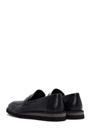 Men's Black Leather Casual Loafer | Derimod