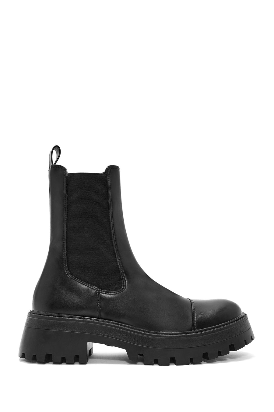 Women's Black Leather Chelsea Boots 24WFD510418 | Derimod
