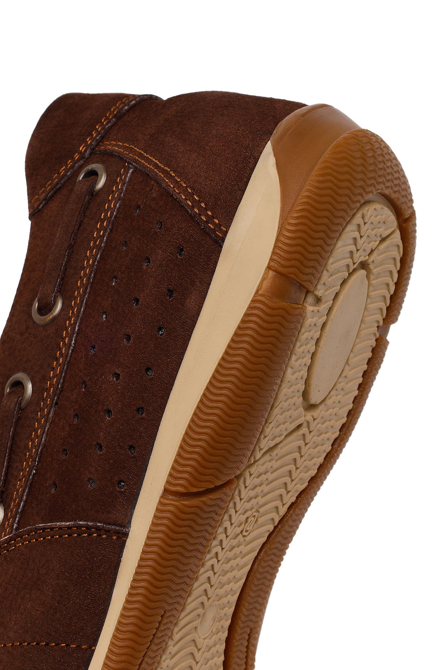Male Brown Nubuck Leather Casual Shoes