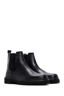 Men's Black Leather Chelsea Boots | Derimod