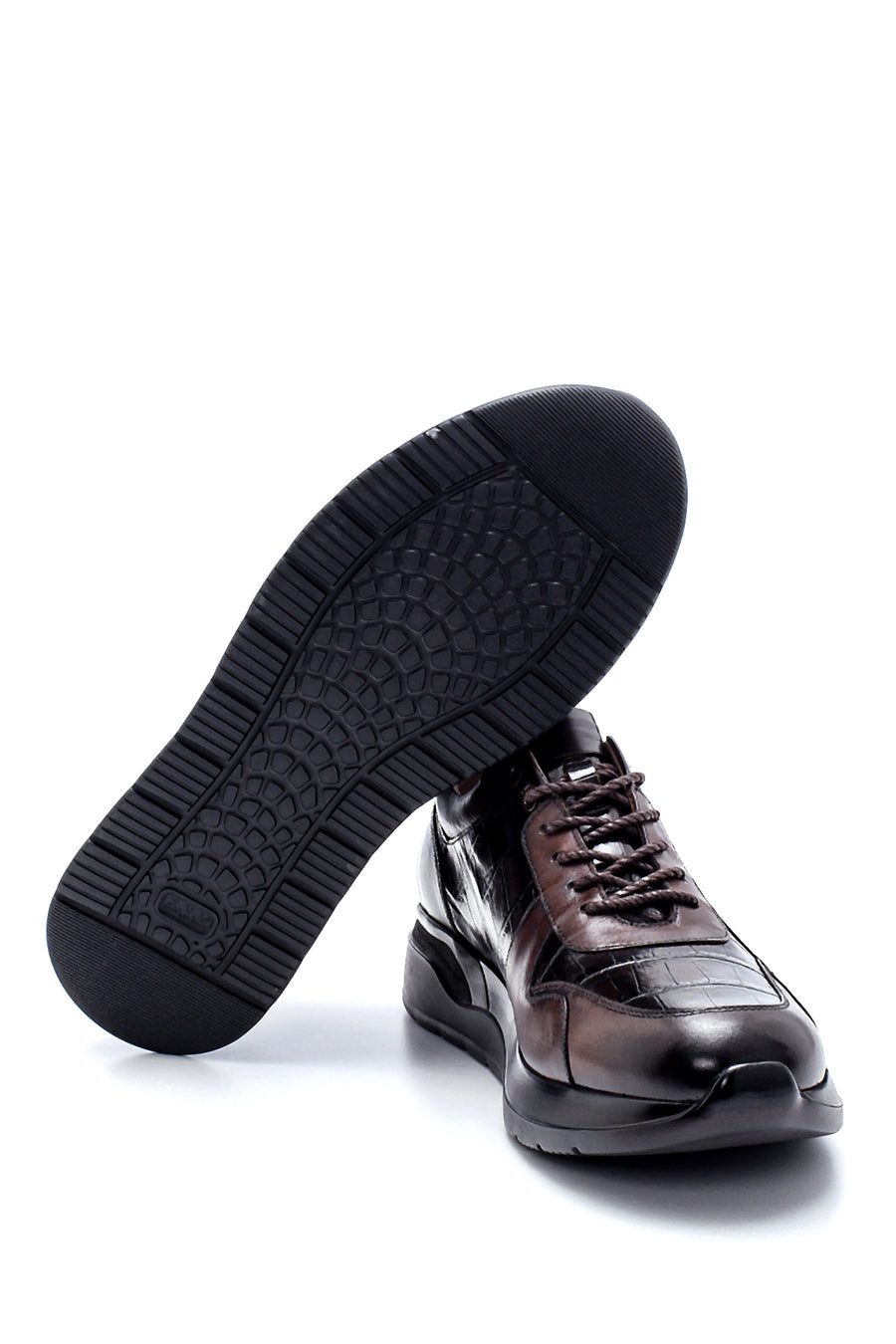 Men's Leather Crocodile Patterned Sneaker