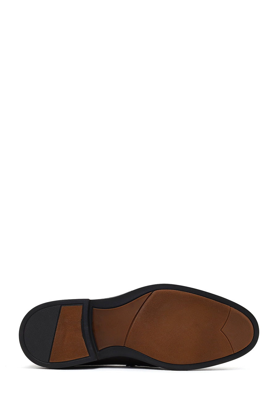 Men Brown Buckled Leather Loafer