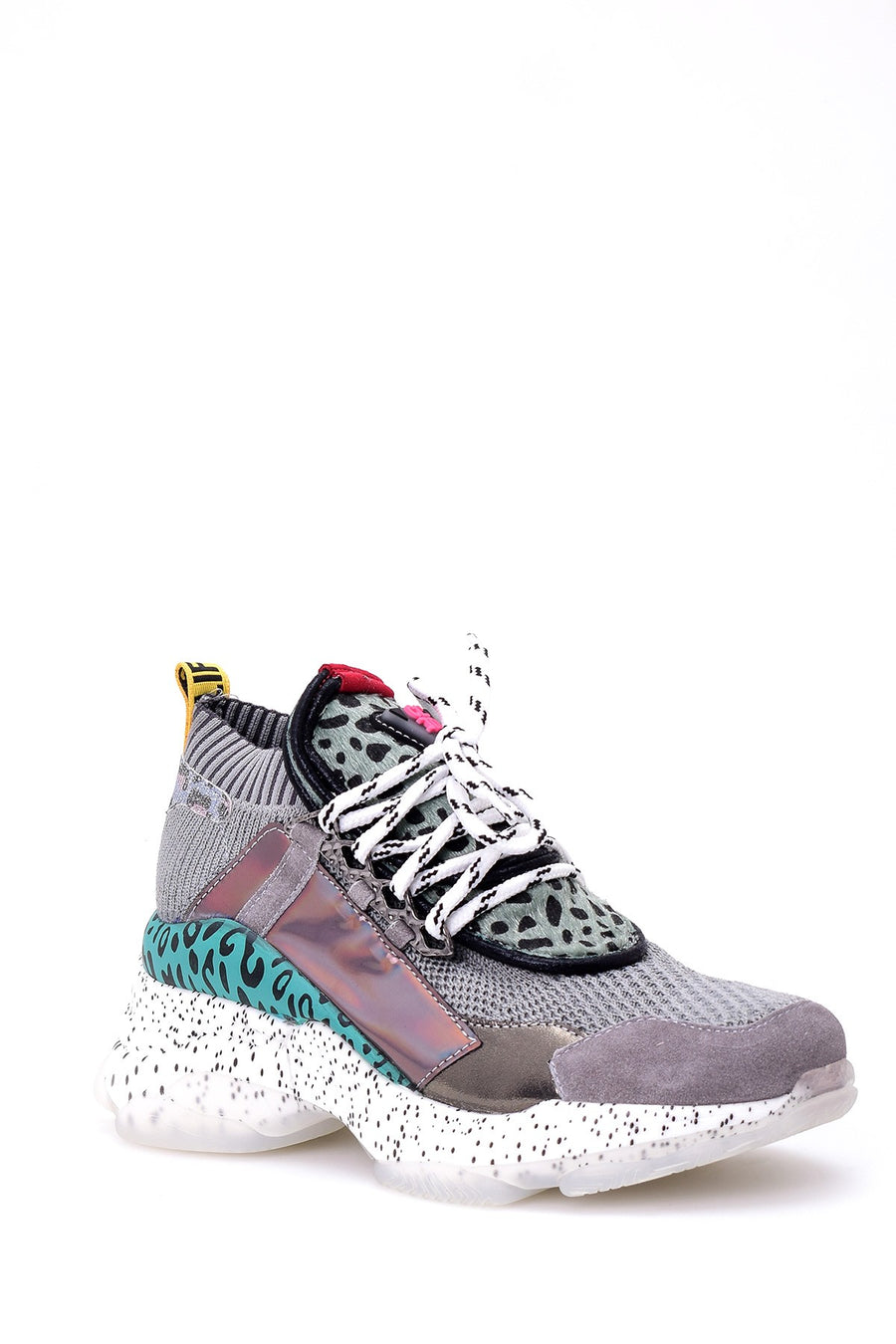 Kadın Leopar Detaylı Sneaker