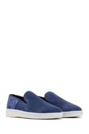 Men's Navy Blue Leather Loafer | Derimod