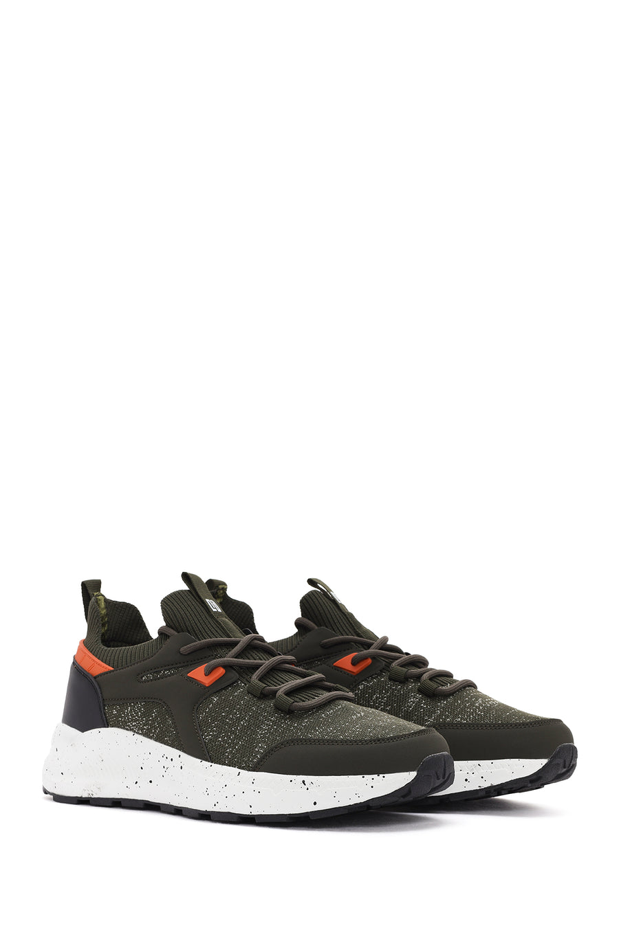 Derimod Zero Men's Green Lace Up Fabric Sneaker