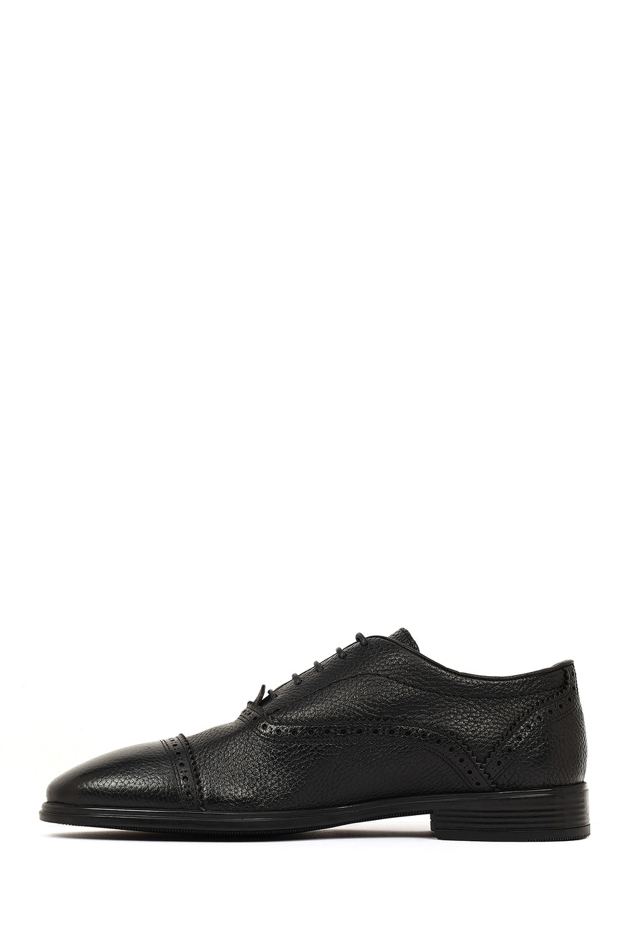 Men's Black Lace-up Classic Leather Shoes