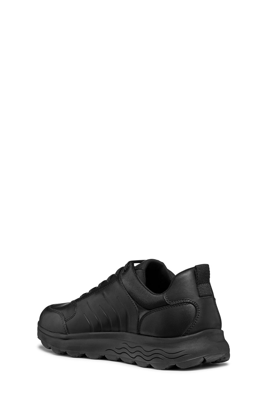 Geox Erkek Siyah Spherica Bağcıklı Deri Sneaker