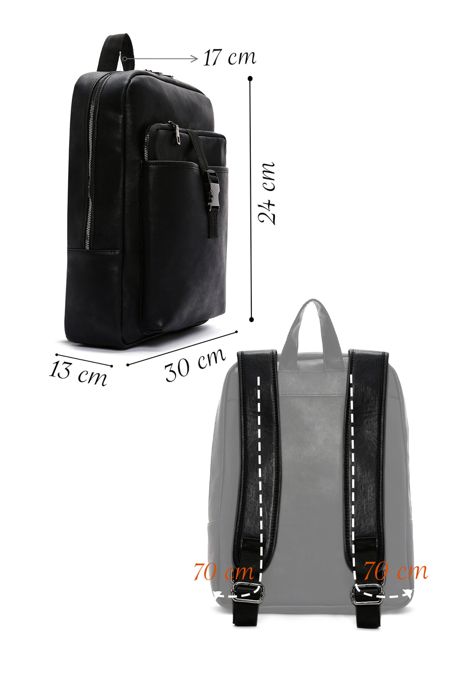 Men's Black Backpack