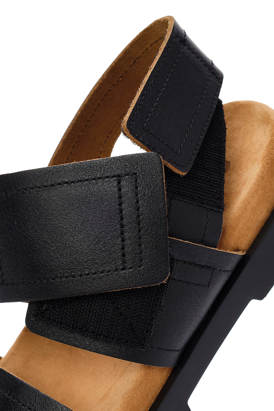 Camper Men's Black Brutus Leather Sandals