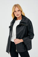 Nancy Women's Leather Coat | Derimod