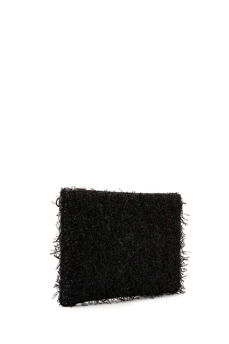 Women's Black Long Chain Strap Clutch Bag