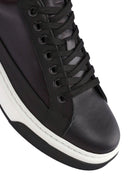 Men's Black Lace-up Leather Sneaker | Derimod