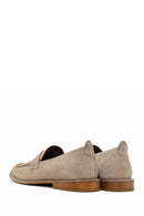 Derimod Black Erkek Bej Süet Deri Klasik Loafer | Derimod