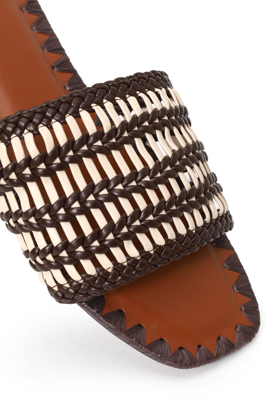Woman Brown Braided Slipper