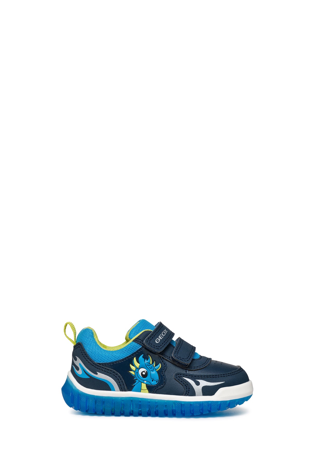 Geox Baby Boy Navy Blue Lightyloo Strappy Leather Sneakers B465ZA050FUC4478 | Derimod