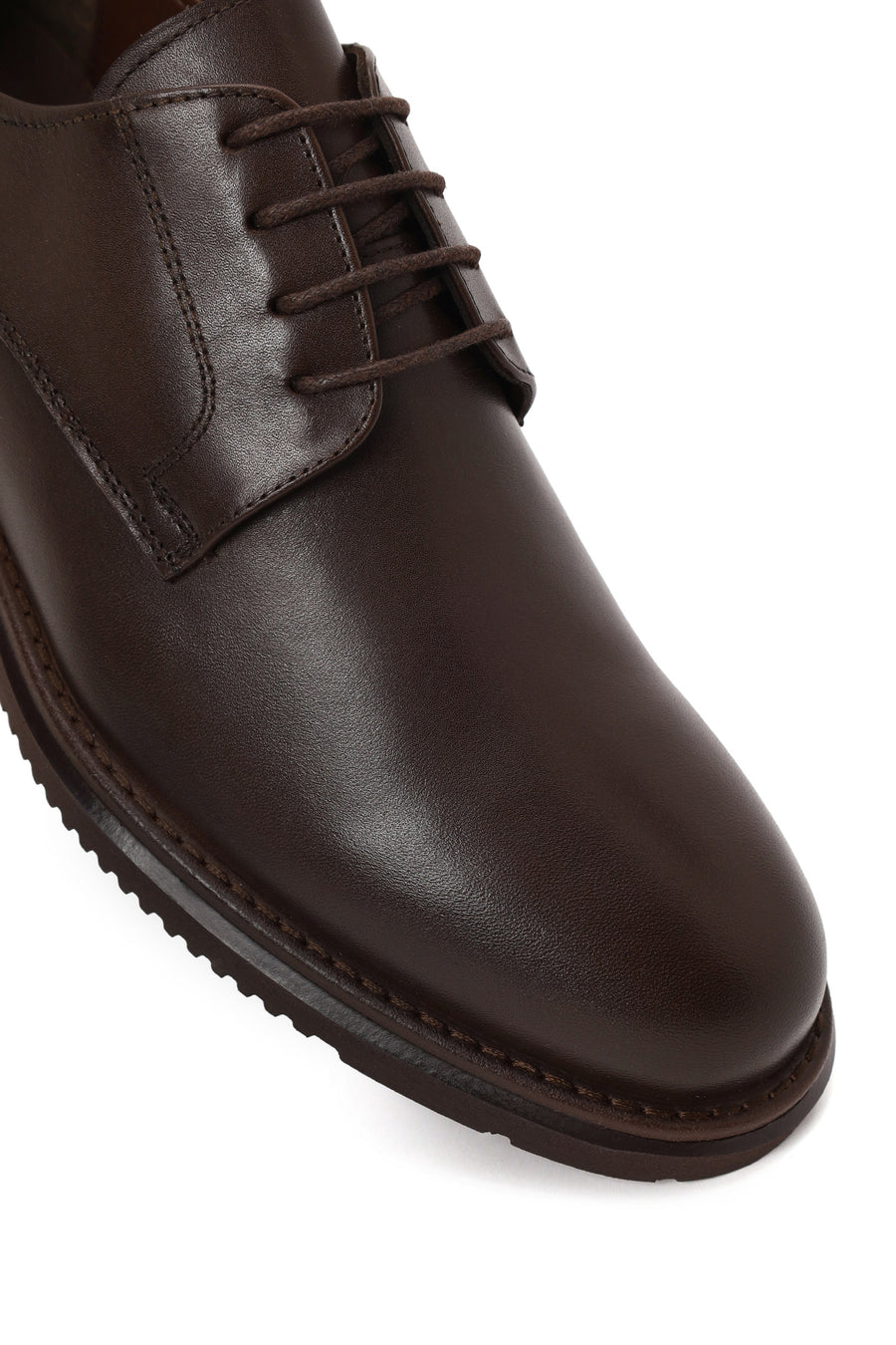 Male Brown Lace-up Leather Casual Shoes