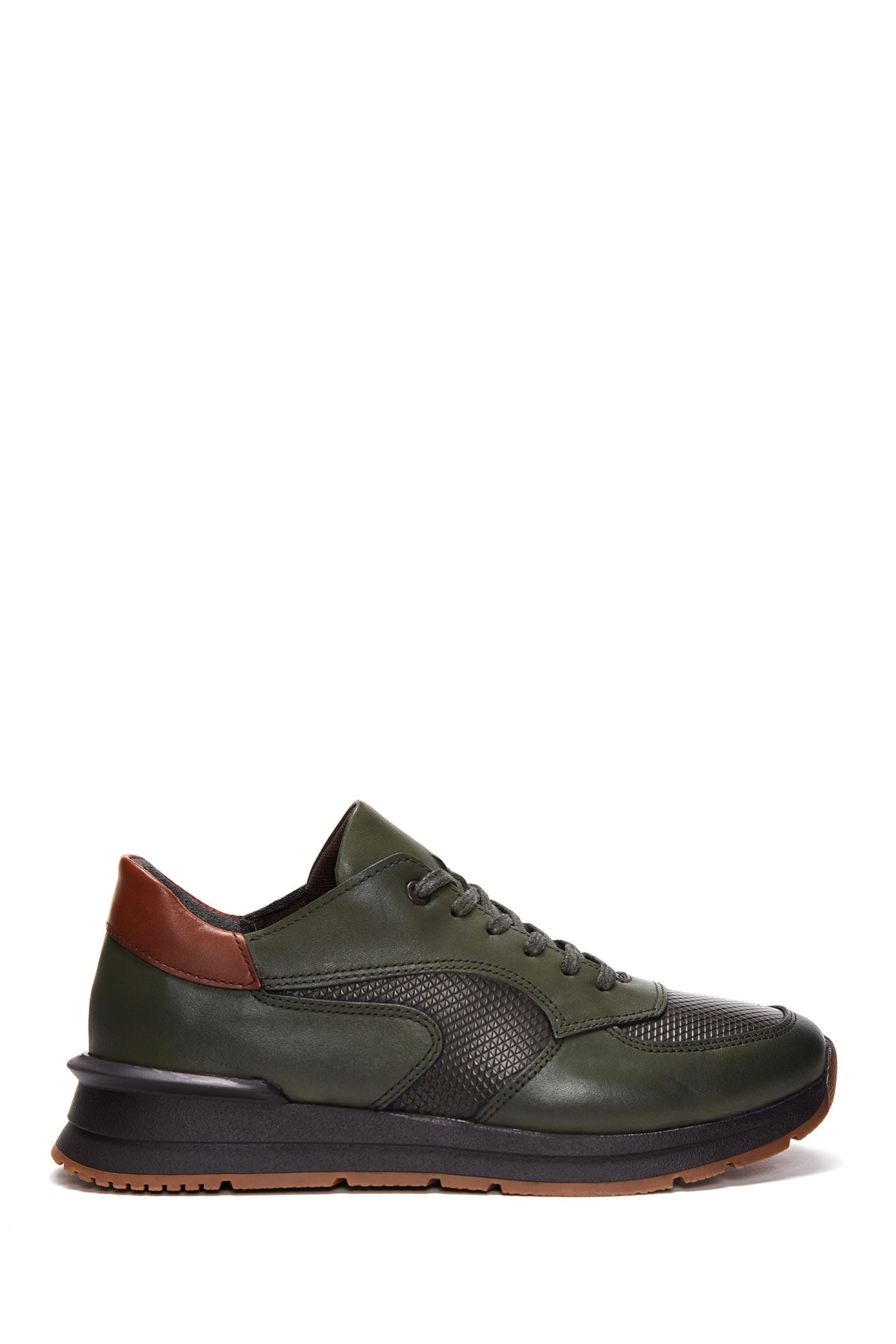 Men's Green Leather Sneaker 23WFD693514 | Derimod