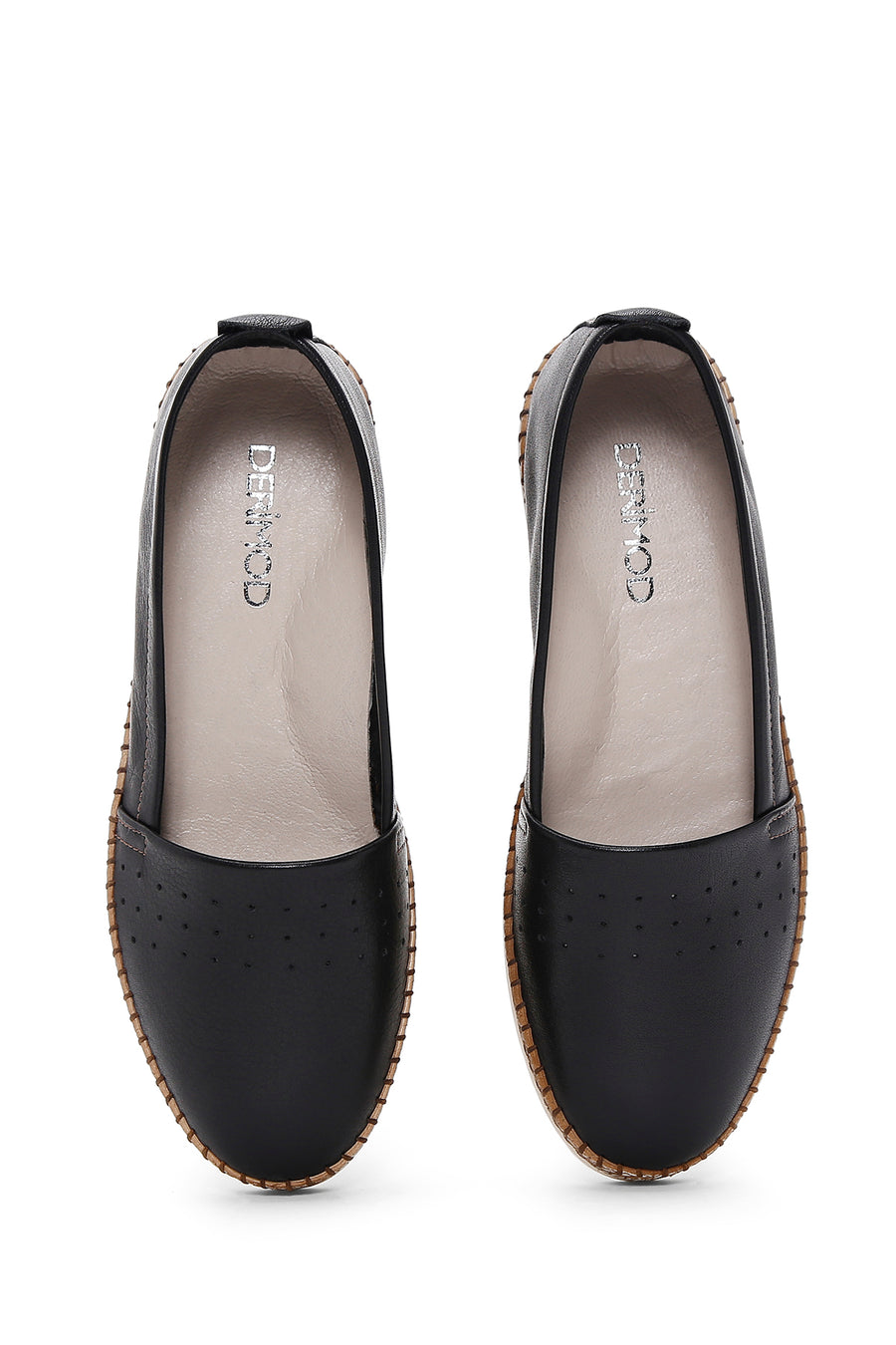 Kadın Siyah Deri Comfort Loafer