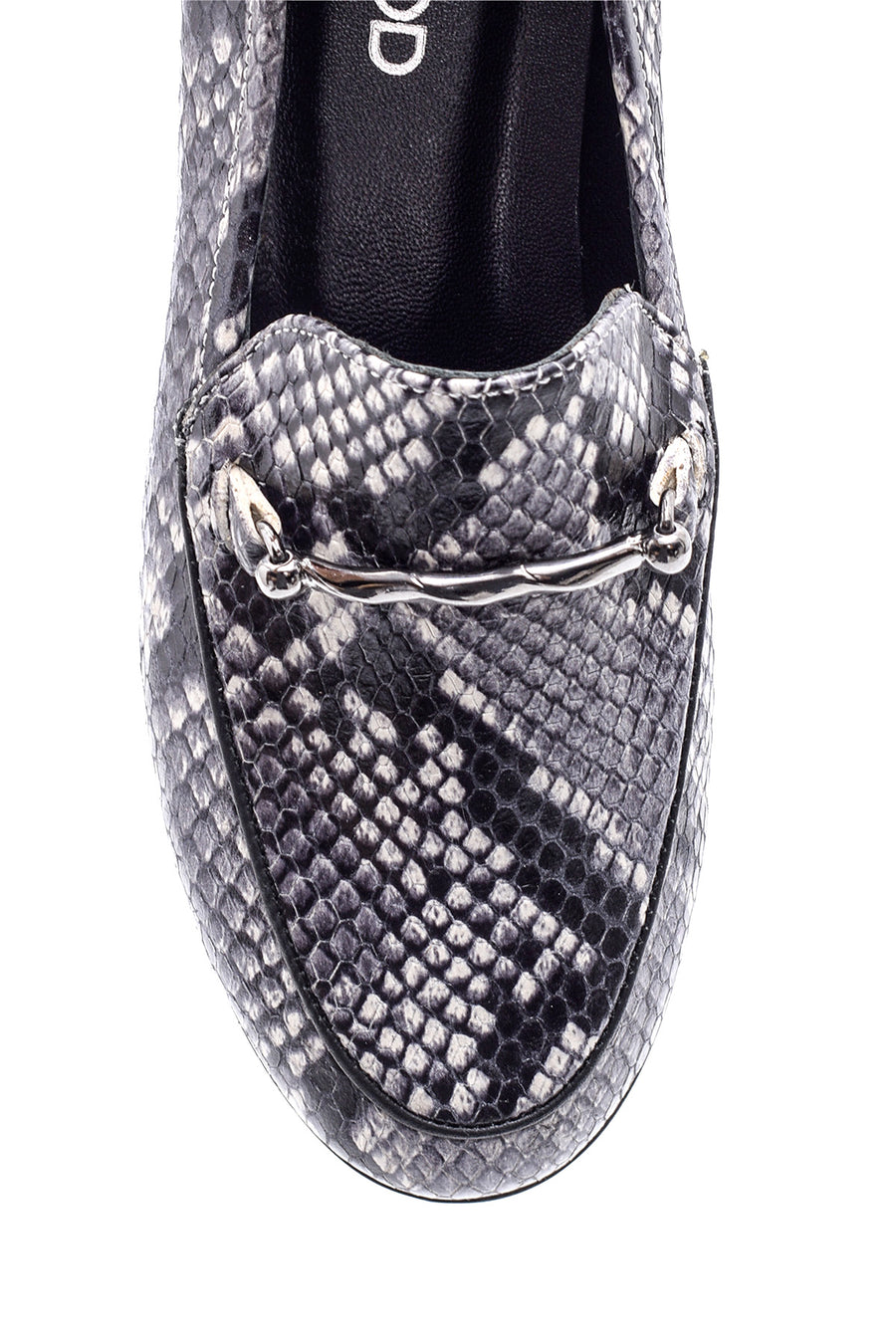 Women's Snake Pattern Leather Loafer