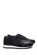 Men's Leather Patterned Sneaker | Derimod