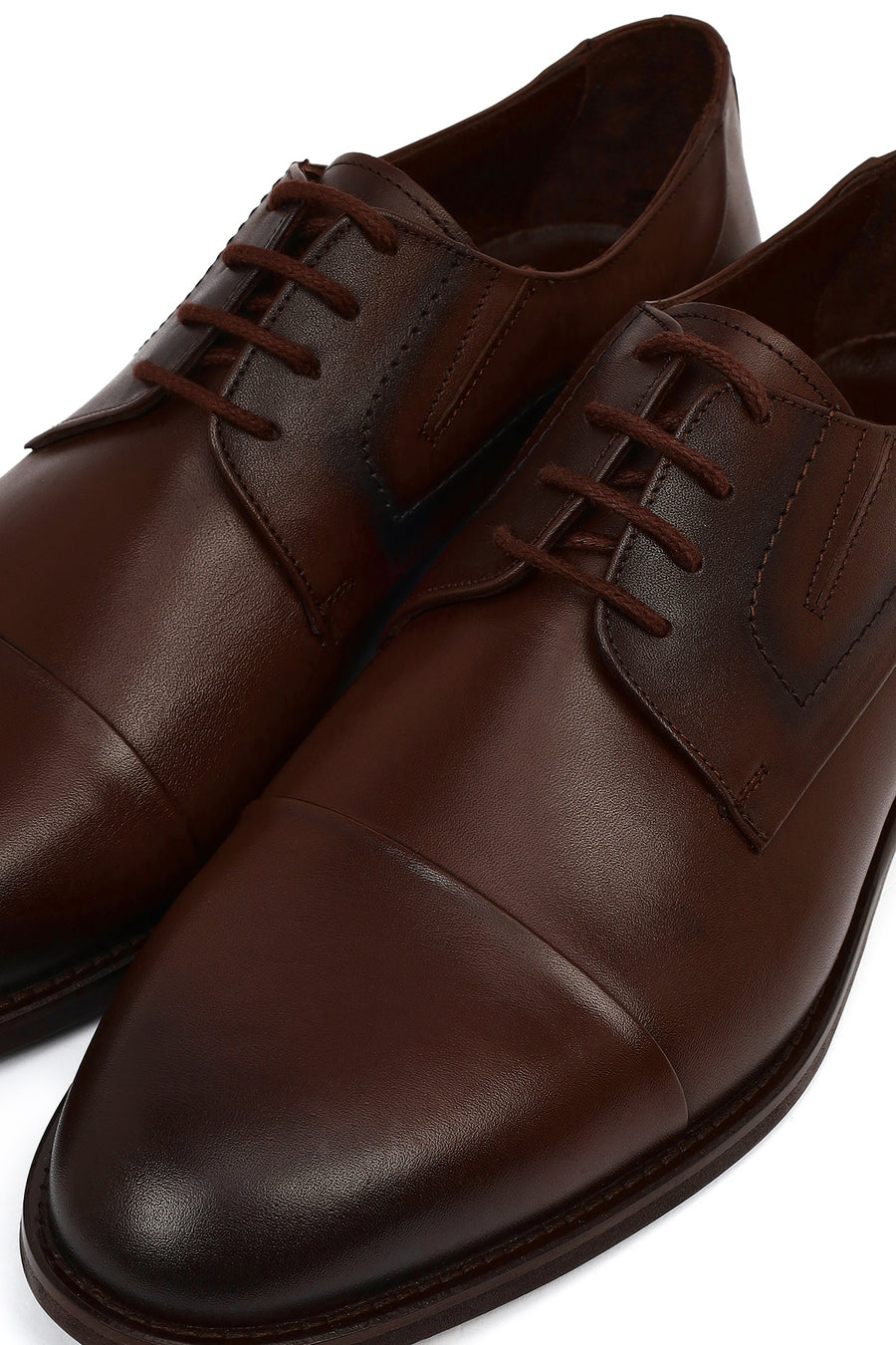 Men's Brown Laced Leather Classic Shoes