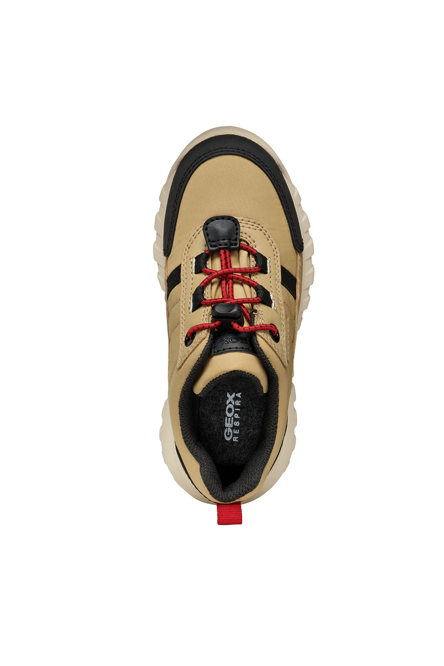 Geox Boy Beige Simbyos Abx Laced Waterproof Sneaker