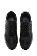 Men's Black Leather Casual Sneaker | Derimod