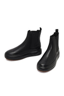 Men's Black Thick-Soled Leather Chelsea Boot | Derimod