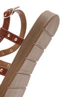 Kadın Taba Kroko Sandalet | Derimod