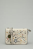 Yıldız Zımba Detaylı Krem Kadın Çapraz Çanta | Derimod