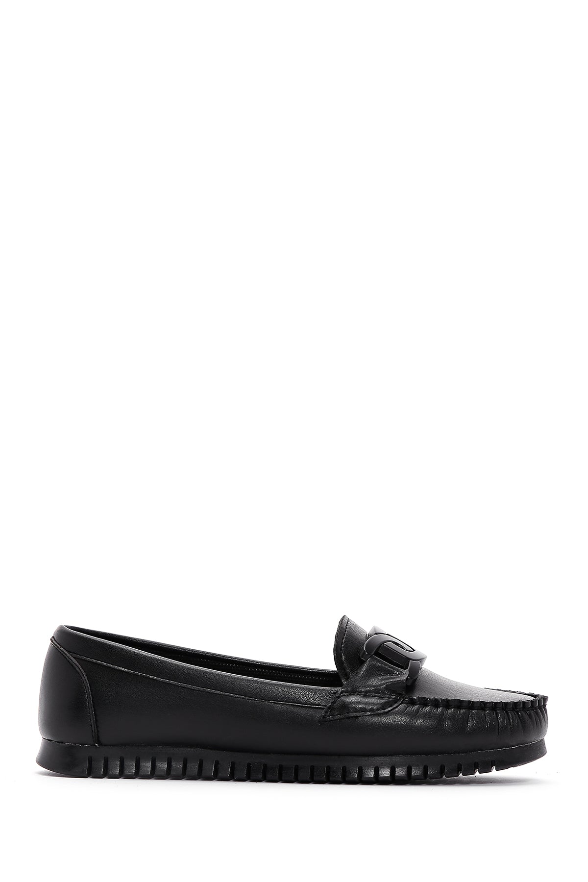 Kadın Siyah Toka Detaylı Loafer 24SFE145018 | Derimod