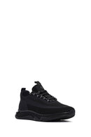Derimod Zero Male Black Thick-Soled Lace-Up Fabric Sneaker | Derimod