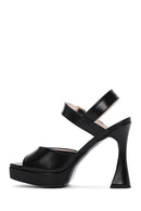 Women's Black Ankle Strap High Heel Sandals | Derimod