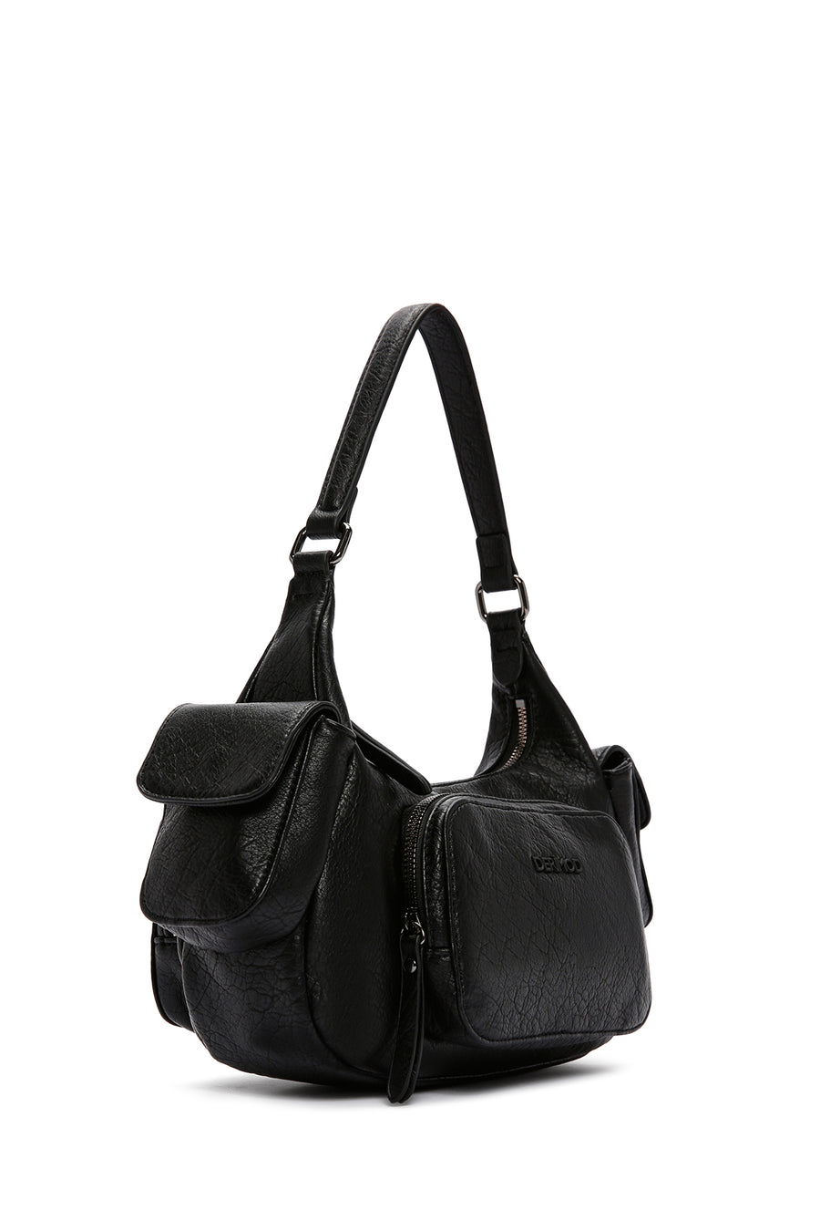 Women's Black Long Strap Shoulder Bag
