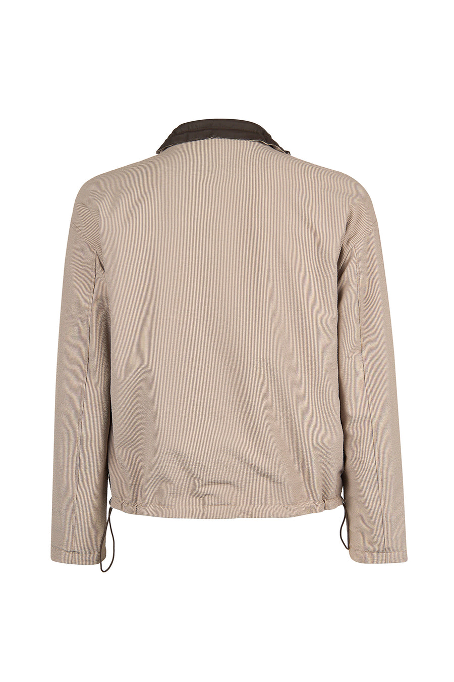 Arlin Woman Brown Reversible Oversized Leather Jacket