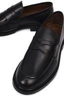 Erkek Siyah Deri Casual Loafer | Derimod