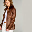 Mira Women's Leather Jacket | Derimod