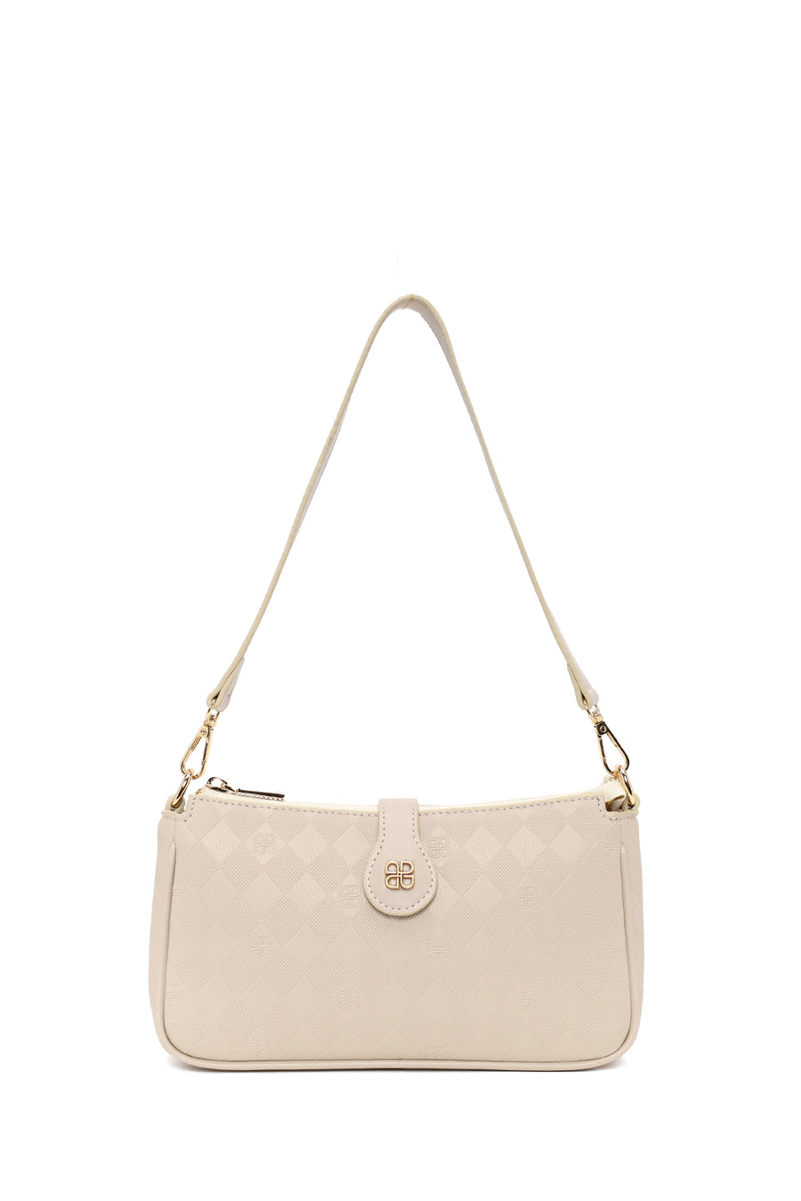 Woman Cream Printed Mini Shoulder Bag AB500002SB | Derimod