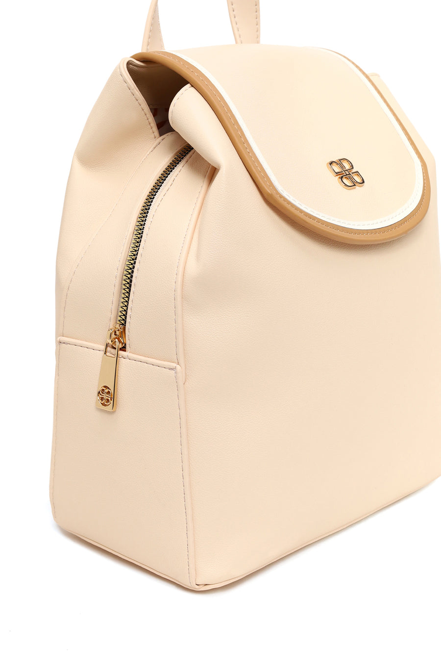 Woman Light Beige Casual Backpack