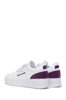 Women's White Leather Thick Soled Sneaker | Derimod