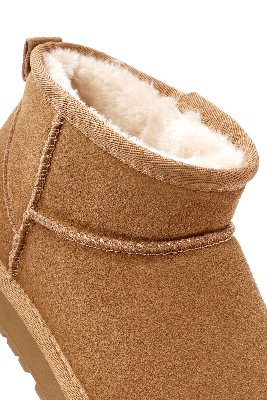 Women's Tan Short Suede Boots