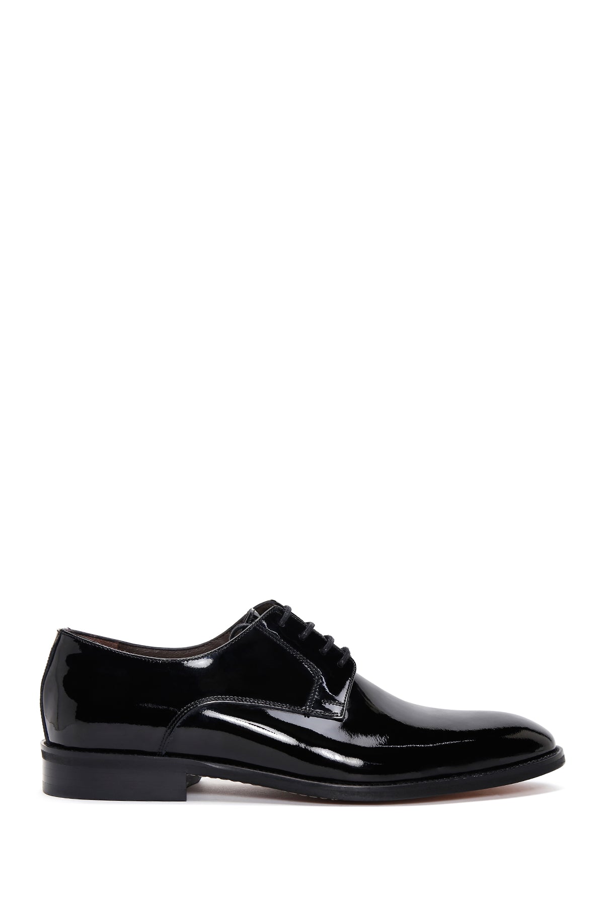 Men's Black Laced Patent Leather Classic Shoes 25SFD670316 | Derimod