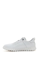 Men's White Lace-up Leather Sneaker | Derimod